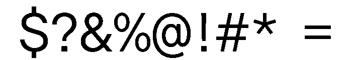 Saans TRIAL SemiMonoRegular Instance Font OTHER CHARS