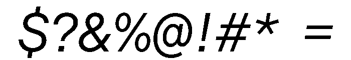Saans TRIAL SemiMonoRegularItalic Instance Font OTHER CHARS