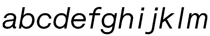 Saans TRIAL SemiMonoRegularItalic Instance FONT