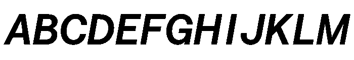 Saans TRIAL SemiMonoSemiBoldItalic Instance Font UPPERCASE