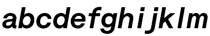 Saans TRIAL SemiMonoSemiBoldItalic Instance FONT