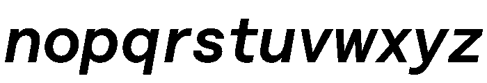 Saans TRIAL SemiMonoSemiBoldItalic Instance Font LOWERCASE