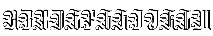 SabonetaV01N Book Instance Font UPPERCASE