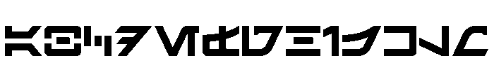 SaculAurebeshRegular Font UPPERCASE