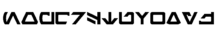 SaculAurebeshRegular Font UPPERCASE