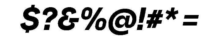 Safiro BoldItalic Font OTHER CHARS