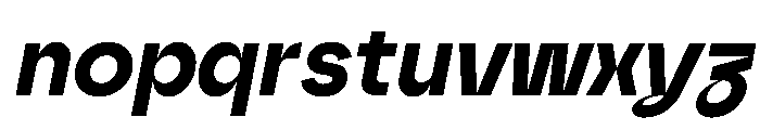 Safiro BoldItalic Font LOWERCASE
