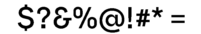 Safiro Medium Font OTHER CHARS
