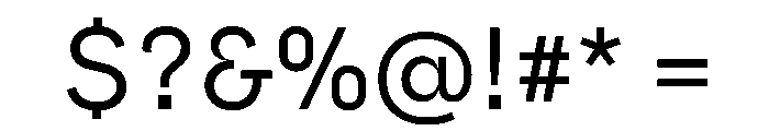 Safiro Regular Font OTHER CHARS