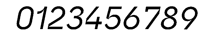 Safiro RegularItalic Font OTHER CHARS