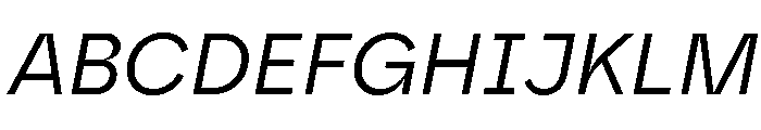 Safiro RegularItalic Font UPPERCASE