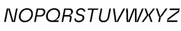 Safiro RegularItalic Font UPPERCASE