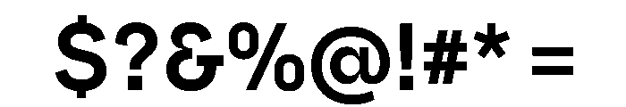 Safiro SemiBold Font OTHER CHARS