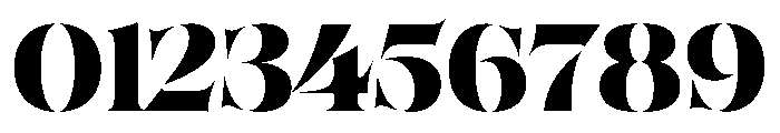 SahliaStencil Bold Instance Font OTHER CHARS