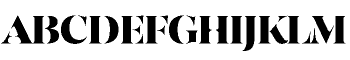 SahliaStencil Bold Instance Font UPPERCASE
