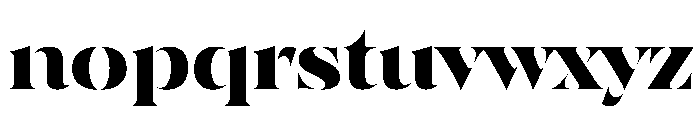 SahliaStencil Bold Instance Font LOWERCASE
