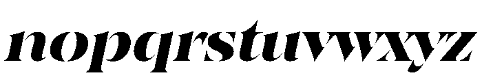 SahliaStencil BoldItalic Instance Font LOWERCASE