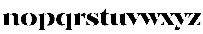 SahliaStencil Bold Font LOWERCASE