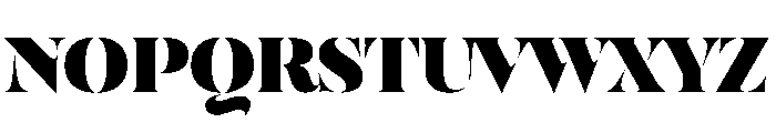SahliaStencil ExBold Instance Font UPPERCASE