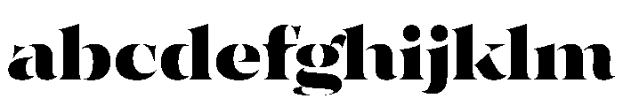 SahliaStencil ExBold Instance FONT