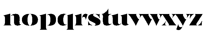 SahliaStencil ExBold Instance Font LOWERCASE