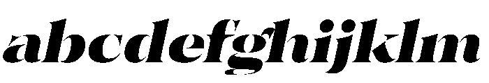 SahliaStencil ExBoldItalic Instance FONT