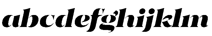 SahliaStencil ExBoldItalic FONT
