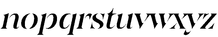 SahliaStencil Italic Instance Font LOWERCASE