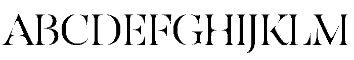 SahliaStencil Light Font UPPERCASE