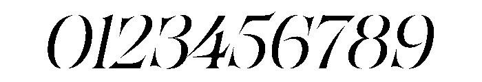 SahliaStencil LightItalic Instance Font OTHER CHARS