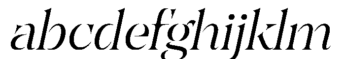 SahliaStencil LightItalic Instance FONT