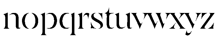 SahliaStencil Light Font LOWERCASE