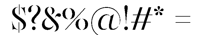 SahliaStencil Notfordesktopuse Instance Font OTHER CHARS