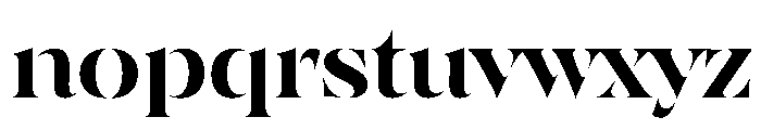 SahliaStencil Smbold Instance Font LOWERCASE