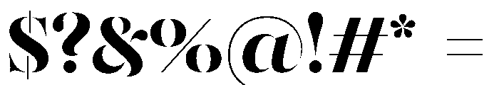 SahliaStencil Smbold Font OTHER CHARS