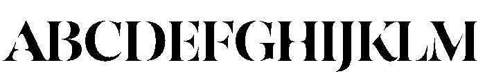 SahliaStencil Smbold Font UPPERCASE