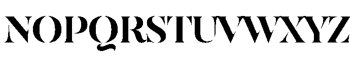 SahliaStencil Smbold Font UPPERCASE