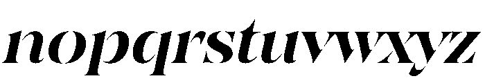 SahliaStencil SmboldItalic Instance Font LOWERCASE