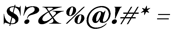 Sakral BlackItalic Font OTHER CHARS
