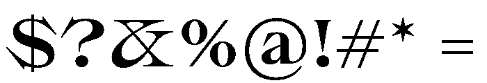Sakral Bold Font OTHER CHARS