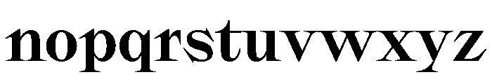 Sakral Bold Font LOWERCASE