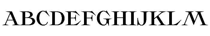Sakral Medium 85858565 Font UPPERCASE