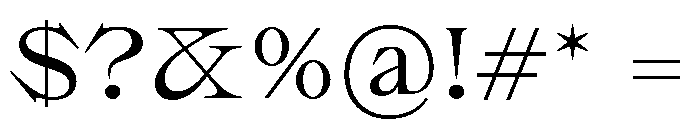 Sakral Regular Font OTHER CHARS