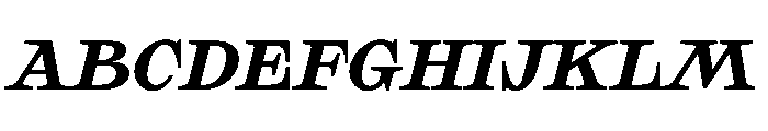 SakralText BlackItalic Font UPPERCASE