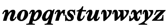 SakralText BlackItalic Font LOWERCASE