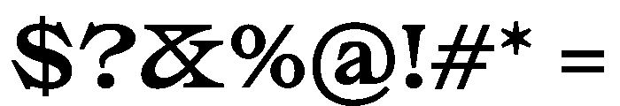SakralText Bold Font OTHER CHARS
