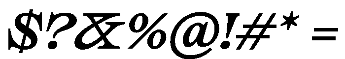 SakralText BoldItalic Font OTHER CHARS