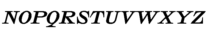 SakralText BoldItalic Font UPPERCASE