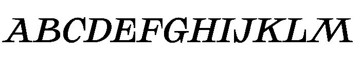 SakralText MediumItalic Font UPPERCASE