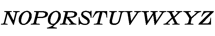 SakralText MediumItalic Font UPPERCASE